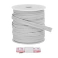 thumbnail image 1 of Uxcell Flat Drawstring Cord Replacement Soft Cotton Hoodie String Cords Grey 10mm x 27 Yd, 1 of 6