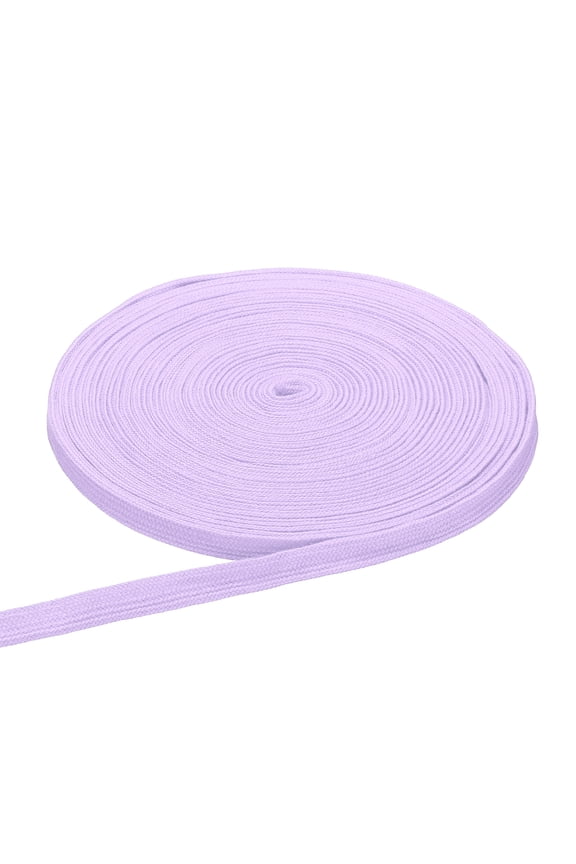 Flat Drawstring Cord Rope, 27 Yards x 0.5 Inch Draw String Replacement Rope Drawstring for Sweatpants Hoodie Pants Shorts Garment Accessories, Light Purple