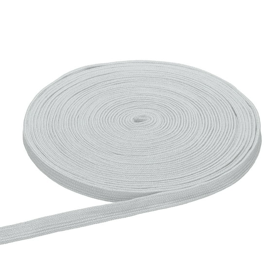 Uxcell Flat Drawstring Cord Rope 27 Yards x 0.5" Draw String Replacement Rope for Sweatpants Hoodie Light Gray