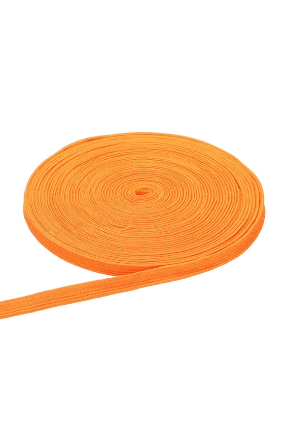 Flat Drawstring Cord Rope, 27 Yards x 0.5 Inch Draw String Replacement Rope Drawstring for Sweatpants Hoodie Pants Shorts Garment Accessories, Orange