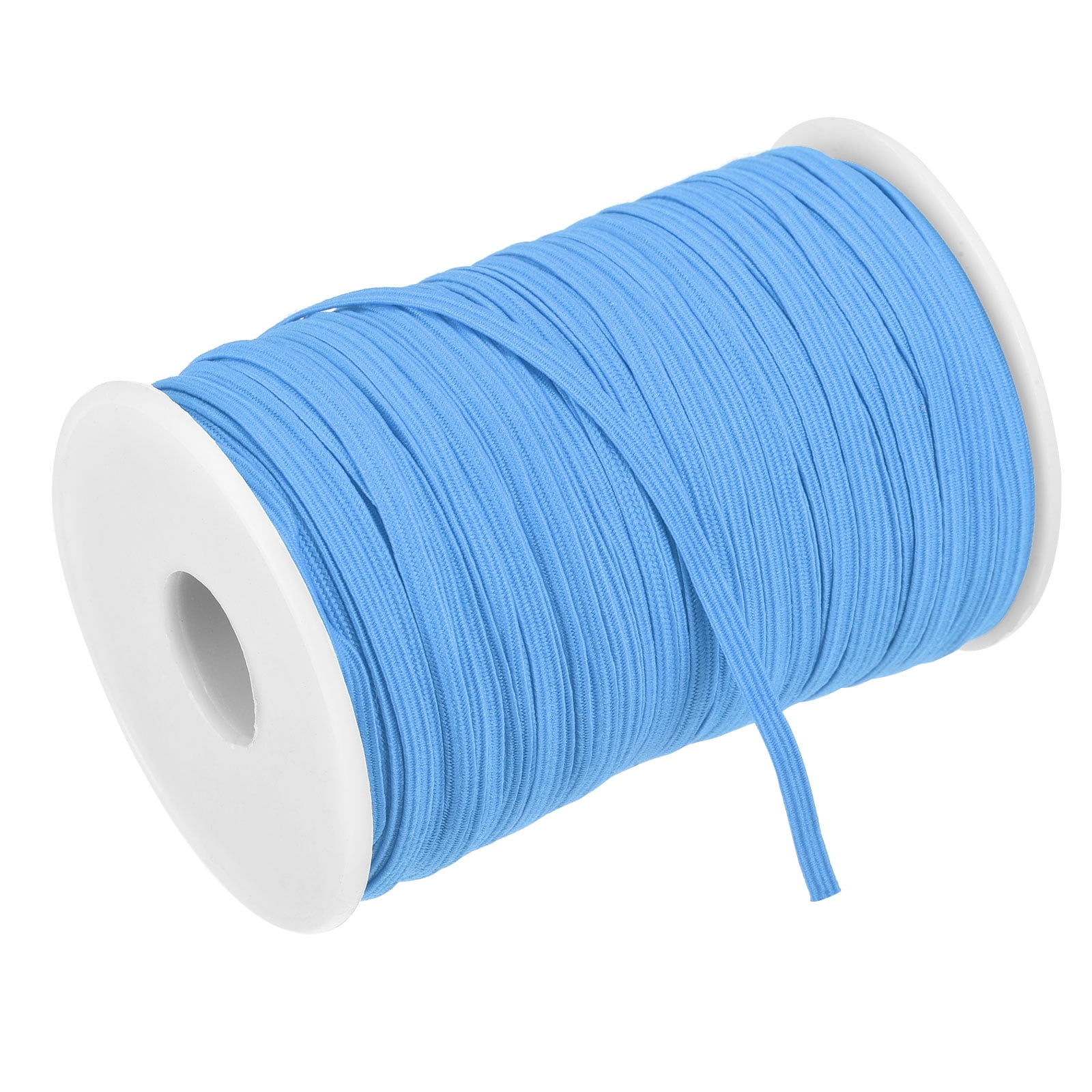 Flat Elastic Band for Sewing Braided Stretch Strap Cord Roll for Wig Crafts DIY | Harfington, Khaki / 1Pcs