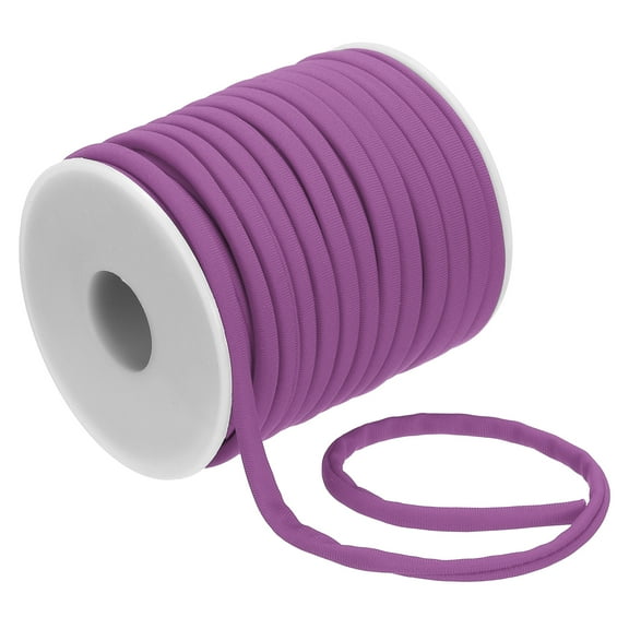 Uxcell Flat Elastic Nylon Cord Stretchy Spandex for Sewing Clothing Hair Ties Purple