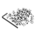 thumbnail image 1 of Uxcell Flat Head Socket Cap Screws Countersunk Bolts Head Machine Screws 304 Stainless Steel (18-8) UNC Socket Drive Bolt Fasteners for Industry Machinery Household #10-24 x 5/16" 50, 1 of 7