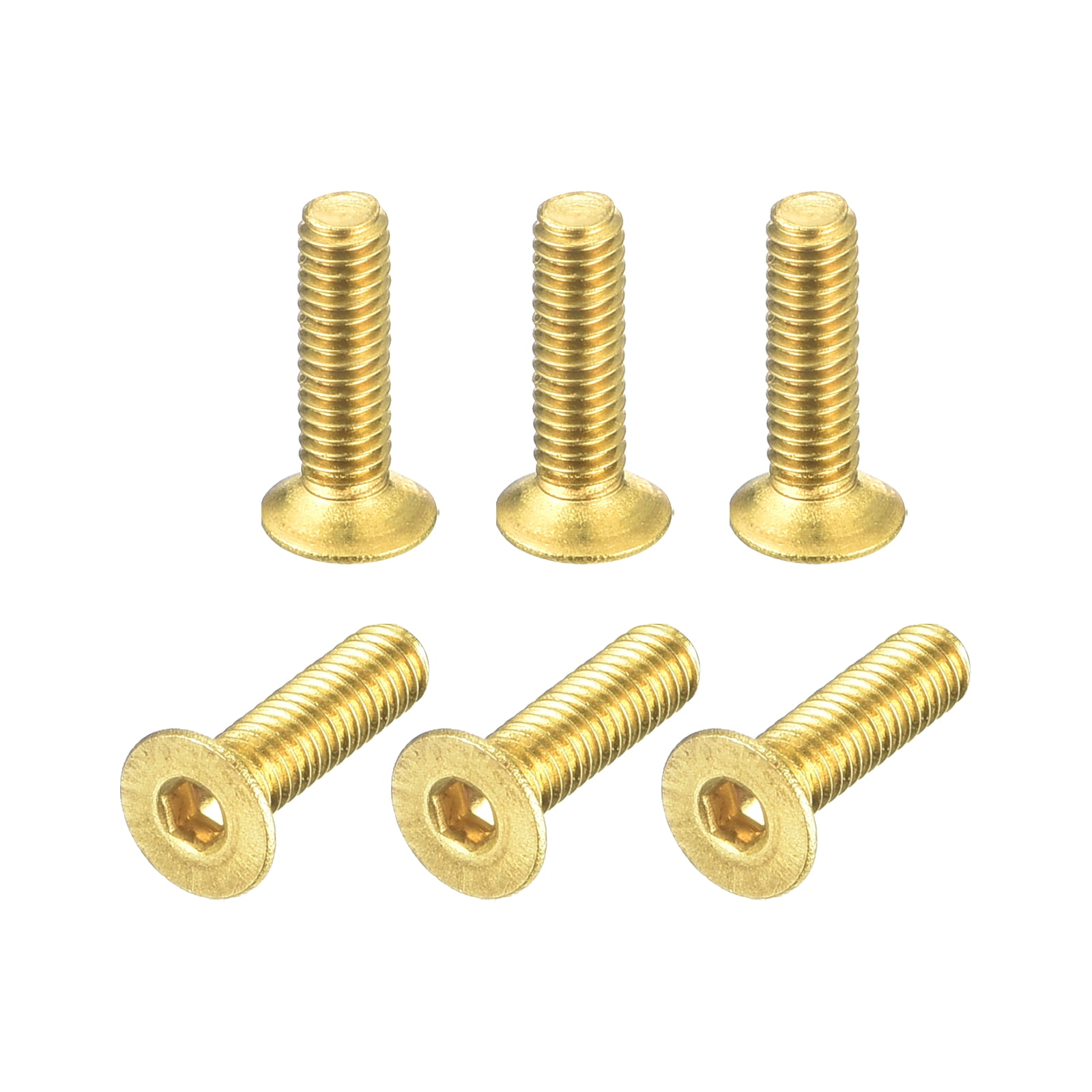 QUARKZMAN Messing Inbusschroeven M2,5x10 Mm – 6 Stuks, Verzonken Kop, Roestvrij & Slijtvast