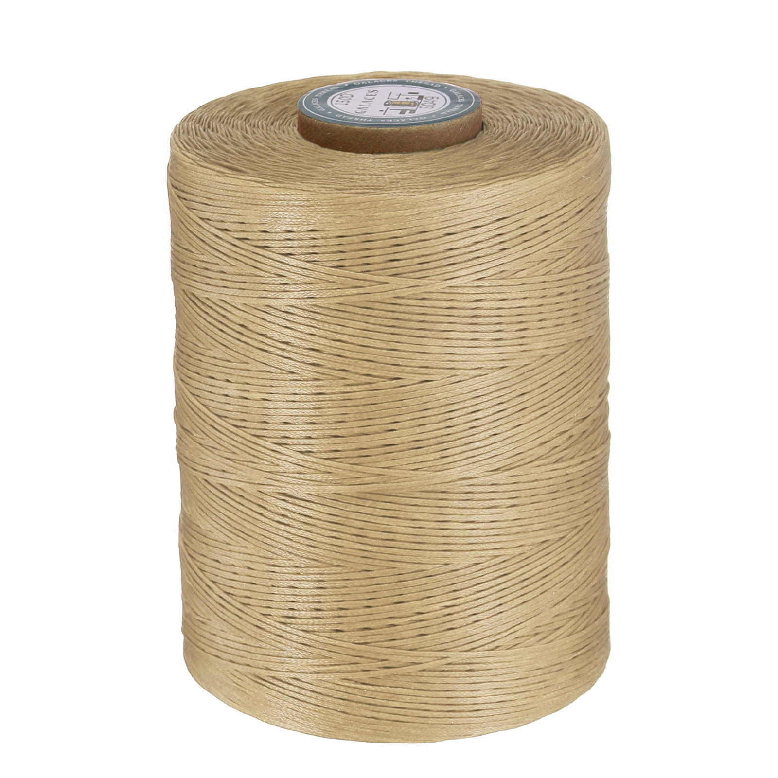 Waxed Wool Thread Uxcell Flat Leather Sewing Waxed Thread, 780m / 853 Yards Wax Polyester ...