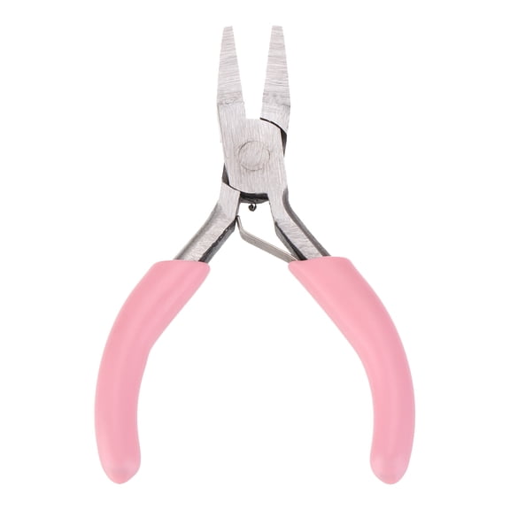 Uxcell Flat Nose Pliers 3" Jewelry Pliers with Non-slip Handle Precision Fine Nose Pliers for Jewelry Making Hand Tools Hobby Work Craft