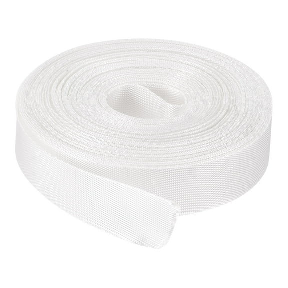 Uxcell Flat Nylon Webbing Strap 1 inch 15 Yards White for Backpack Luggage Rack