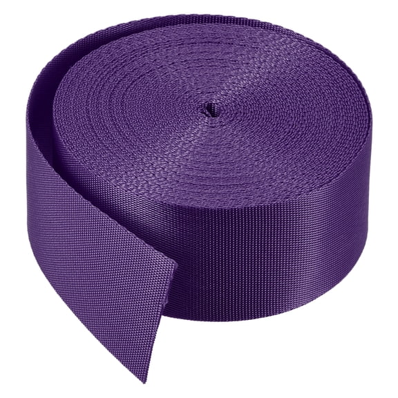 Uxcell Flat Nylon Webbing Strap Yards for Backpack Luggage-rack Lightweight Use Dark Purple