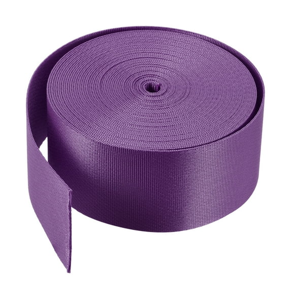 Uxcell Flat Nylon Webbing Strap for Backpack, Cargo Strap, Luggage-rack Light Purple