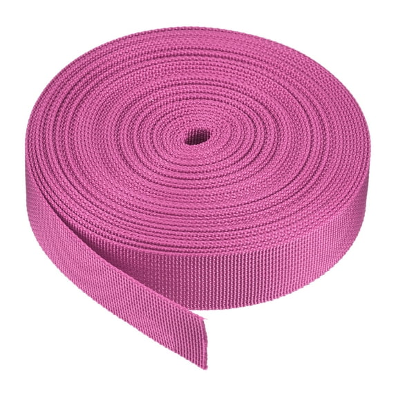 Uxcell Flat Nylon Webbing Strap for Luggage-rack Backpack Handle Cargo Straps Light Rose Red