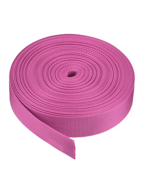 Flat Nylon Webbing Strap for Luggage-rack Backpack Handle Cargo Straps Light Rose Red