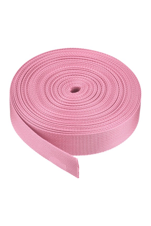 Flat Nylon Webbing Strap for Luggage-rack Backpack Handle Cargo Straps Pink