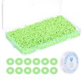 thumbnail image 1 of Uxcell Flat Round Clay Spacer Bead Bracelet Making Kit 4000Pcs Fluorescent Green 6mm, 1 of 5