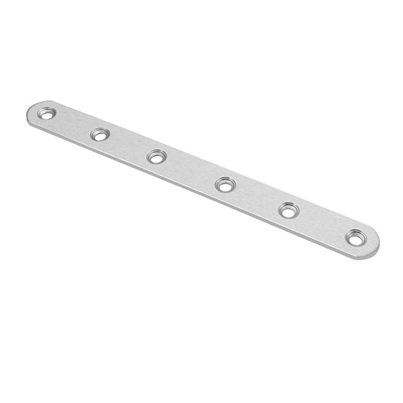 Uxcell Flat Stainless Steel Repair Mending Fixing Plate Brackets,197mmx20mm,8Pcs