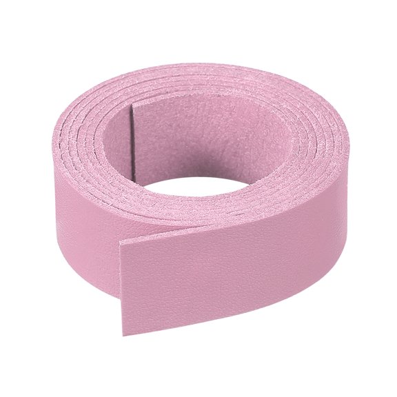 Uxcell Flat Suede Leather Lace, Faux Leather Strap Leather String Cord DIY Supplies Pink