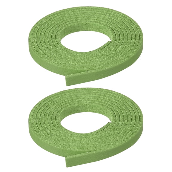 Uxcell Flat Suede Leather Lace, Faux Leather Strap Leather Strings Cord DIY Supplies Grass Green 0.2 in