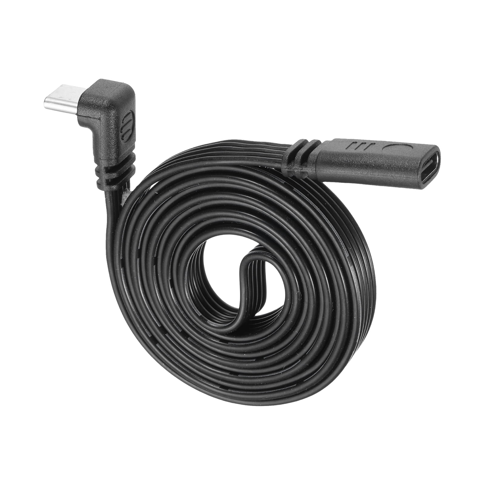 Uxcell Flat USB C Cable, 39.4 Inch 90 Degree Male to Female Adapter ...