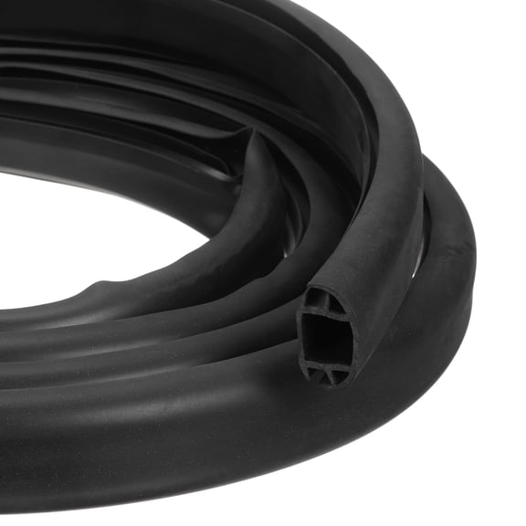 Uxcell Flexible EPDM Rubber Strip (9.8 ft Long, 7/8"(23mm) Wide) - Weather/Aging Resistant Concrete Expansion Joint Filler for Driveway/Sidewalks/Concrete Crack Repair/Replacement, Black