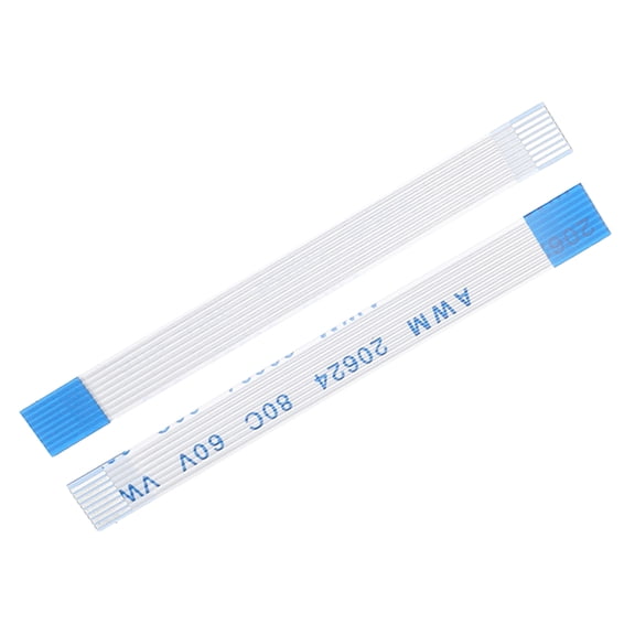 Uxcell Flexible Flat Cable,60mm 1mm Pitch 8 Pins FPC FFC Flexible Ribbon Cable for LCD TV Car Audio DVD Player 10Pcs (B Type)