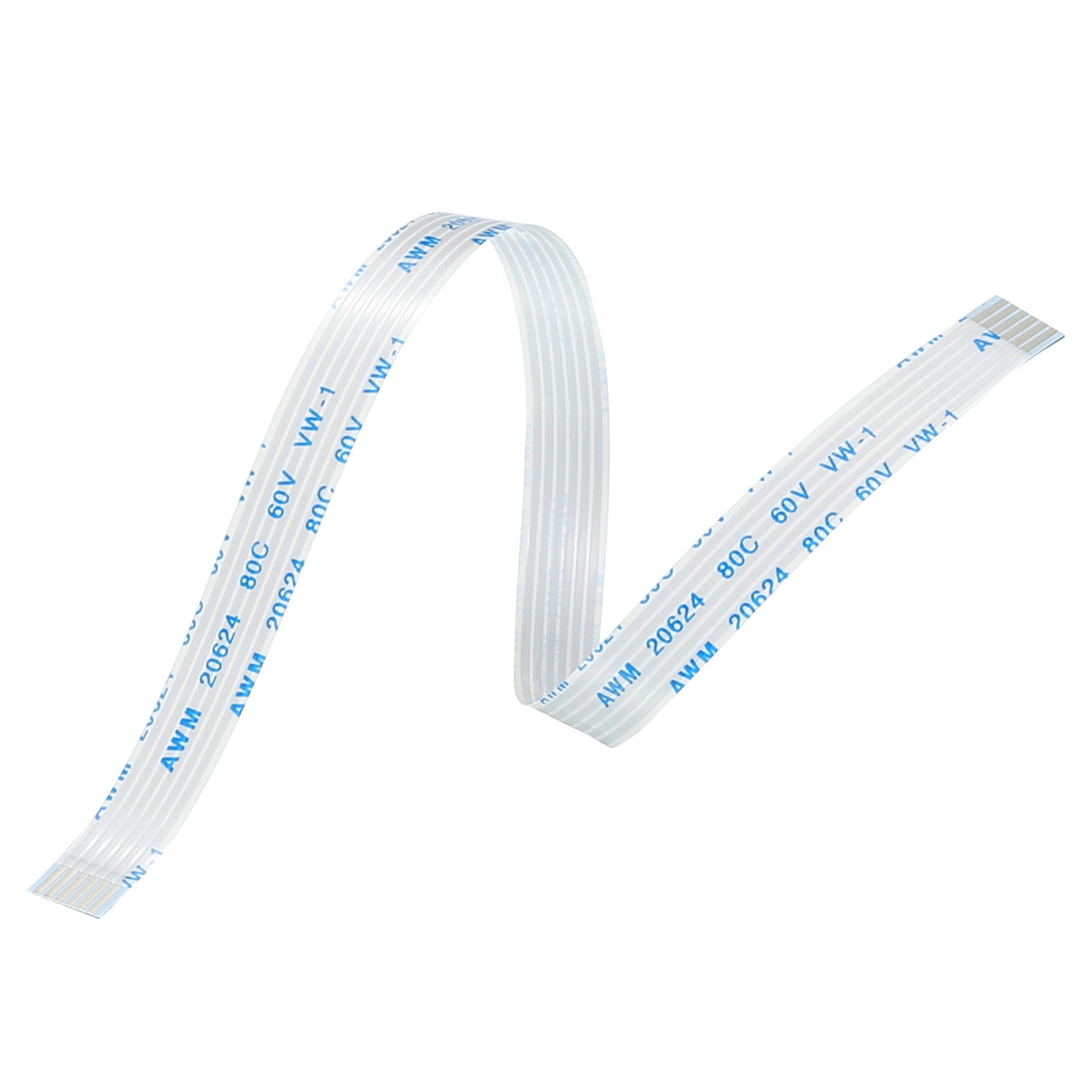 Uxcell Flexible Flat Cable Extension Cables 6 Pins 1.0mm Pitch 200mm A