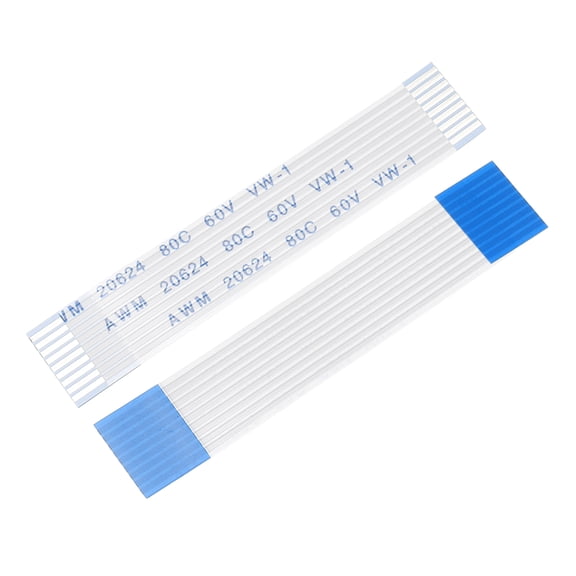 Uxcell Flexible Flat Cable Extension Ribbon Cables 9 Pins 1.0mm Pitch 50mm for 3D Printer, DIY, Camera, Screen and DVD Player Connector A Type Pack of 20