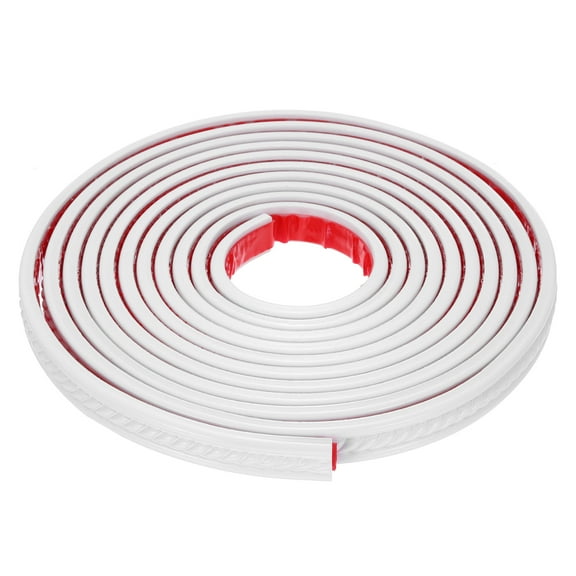 Uxcell Flexible Baseboard Molding Trim, 0.79 Inch x 16.4 Feet, White