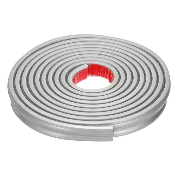 Uxcell Flexible Baseboard Molding Trim, 1.26 Inch x 16.4 Feet, Silver