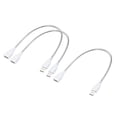 thumbnail image 1 of Uxcell Flexible USB Cable USB Male to Female Extension Cord 35cm White 3 Pack, 1 of 5