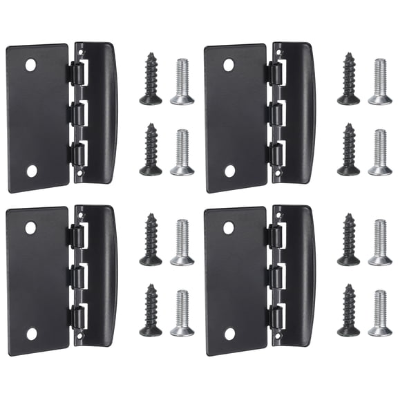 Uxcell Flip Action Door Hinge 4 Pack Flip Latch Lock with Screw Black