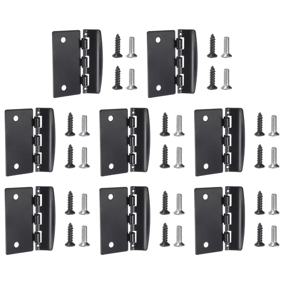 Uxcell Flip Action Door Hinge 8 Pack Flip Latch Lock with Screw Black