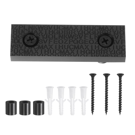 Uxcell Floating House Number, 8 Inch Black Modern Address Number ABS Digital Dash