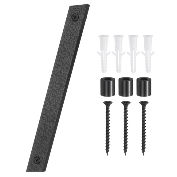 Uxcell Floating House Number, 8 Inch Black Modern Address Number ABS Digital Slash