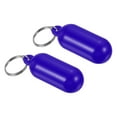 thumbnail image 1 of Uxcell Floating Keychain, 2 Pack Plastic Key Float Buoyant Keyrings for Boating Water Sports, Blue, 1 of 6