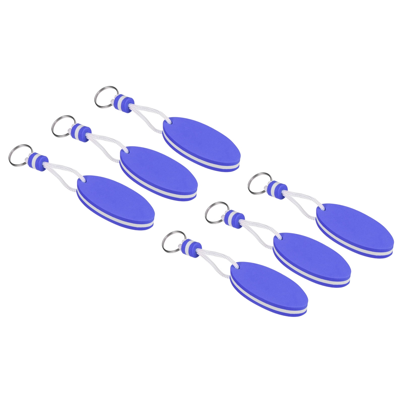 Blue Floating Keychain – Buoyant Oval Key Ring For Boating, Fishing, Surfing, Marine & Water Sports