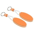 thumbnail image 1 of Uxcell Floating Keychain Buoyant Keyrings Marine Key Holder for Kayaking, Orange 2 Pack, 1 of 5