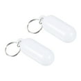 thumbnail image 1 of Uxcell Floating Keychain Marine Sailing Key Chain Buoyant Keyrings, White 2 Pack, 1 of 6