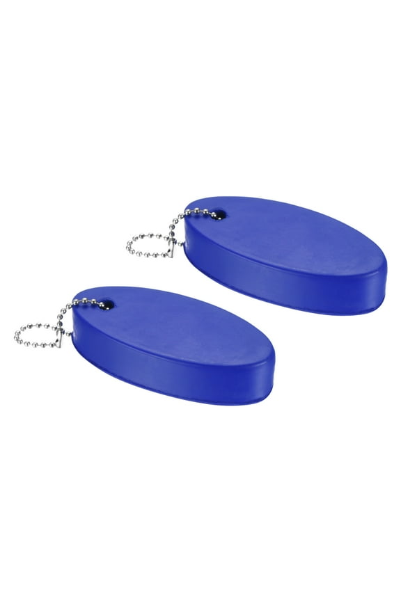 Floating Keychain, Oval Key Chain Buoyant Keyrings for Boating Blue