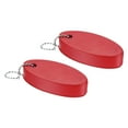 thumbnail image 1 of Uxcell Floating Keychain, Oval Key Chain Buoyant Keyrings for Boating Red, 1 of 6
