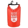 thumbnail image 1 of Uxcell Floating Waterproof Dry Bag, 2L Float Dry Bag Roll with Clear Window, Red, 1 of 6