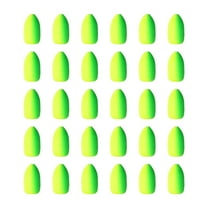 Uxcell Floats Fishing 0.5 Inch, Oval Foam Floats Fishing Rig for Fly Fishing Strike Indicators, Yellow Green 30Pcs