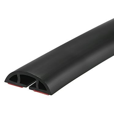 Uxcell Floor Cord Cover Cable Protector Cable Management for Home Office Black 3.3 ft