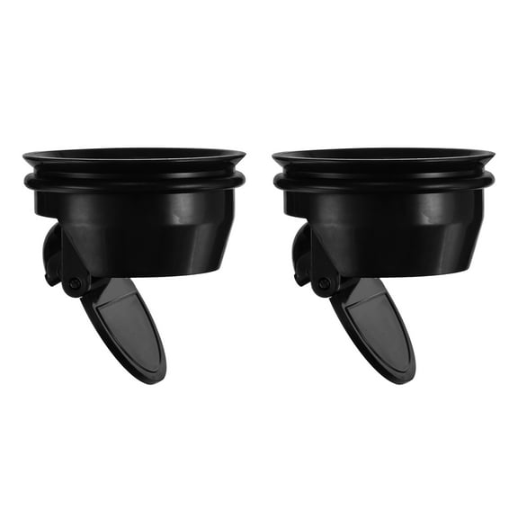 Uxcell Floor Drain Anti-Odor Core, Shower Floor Drain Backflow Preventer, Black 2 Pack