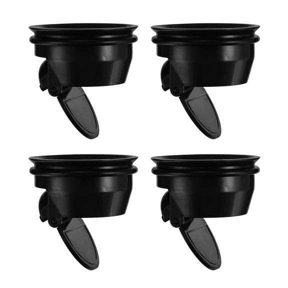 Uxcell Floor Drain Anti-Odor Core, Shower Floor Drain Backflow Preventer, Black 4 Pack