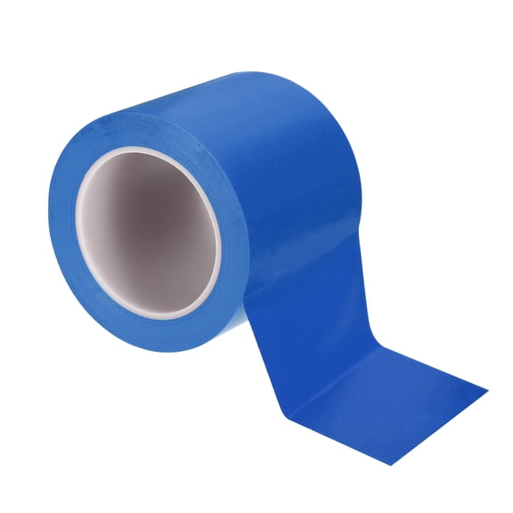 Uxcell Floor Marking Tape - [4 Inch x 108 Ft, Blue] 6Mil Thick PVC Self-Adhesive Warning Safety Tape, Caution Flagging Stripe for Walls Floors Pipes Equipment Outdoor Gyms