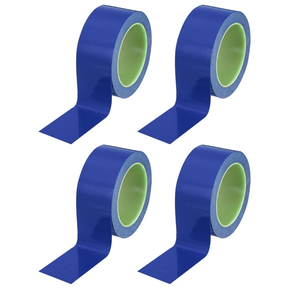 Uxcell Floor Marking Tape, Self-Adhesive Warning Safety Tape Caution Stripe for Walls Floors Pipes Blue