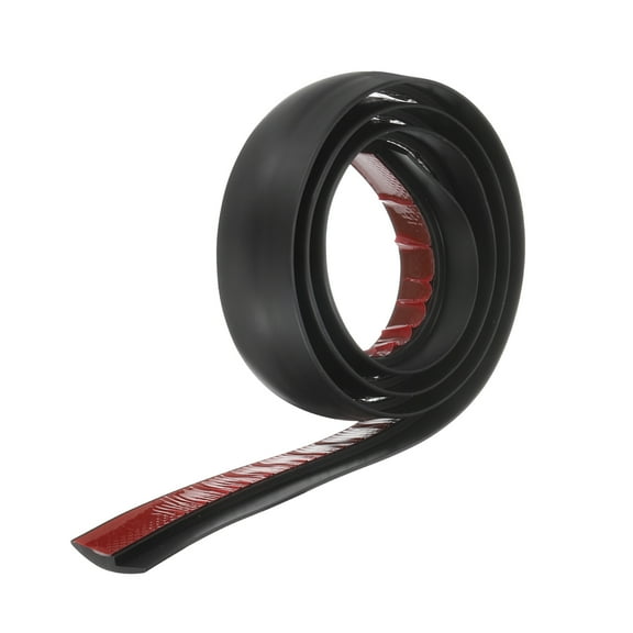 Uxcell Floor Transition Strip 1.2" 3.33ft Self Adhesive Carpet to Tile Transition Edging Trim for Uneven Floors Height 3mm, Black