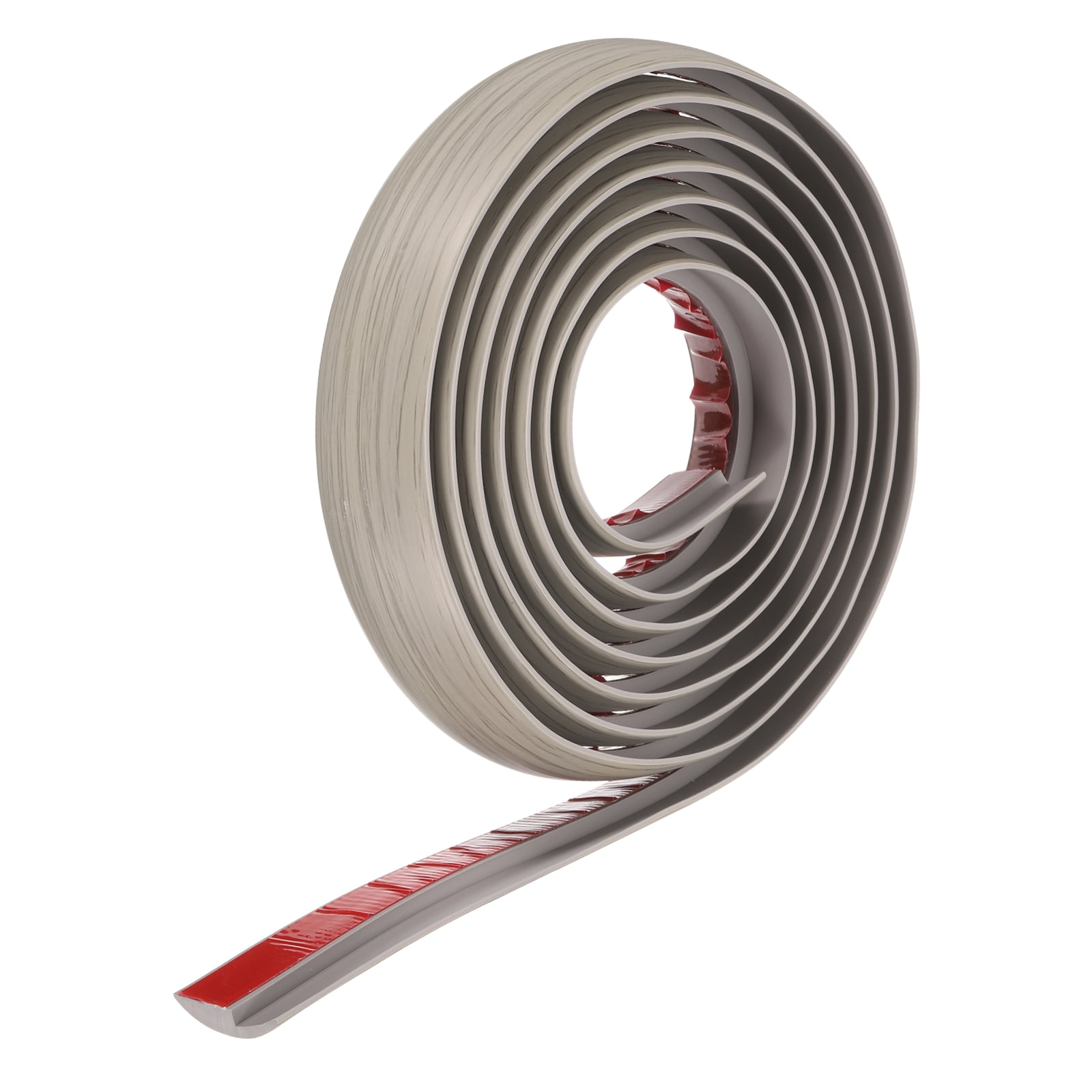 Uxcell 1.5" White PVC Floor Edging Trim Strip – Self-Adhesive Transition Divider For Doorways & Laminate Gaps