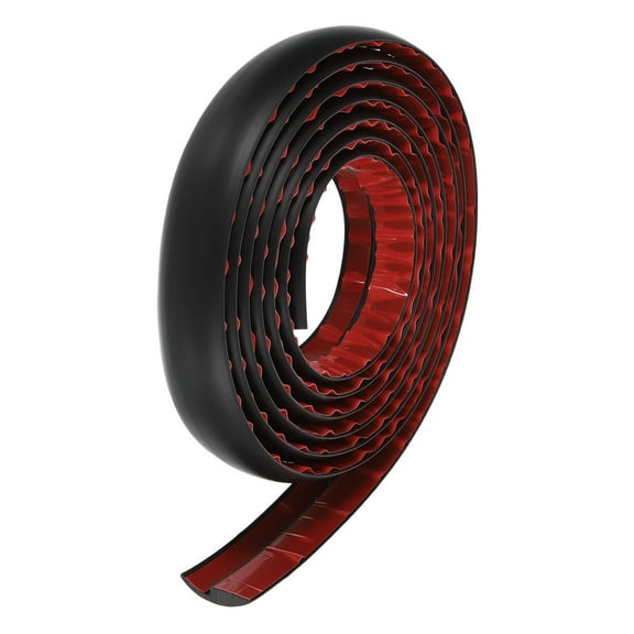 Uxcell Floor Transition Strip 10ft Self Adhesive Carpet Transition Edging Trim Strip 3 Meter Floor Strip for Height Less Than 5mm, Black