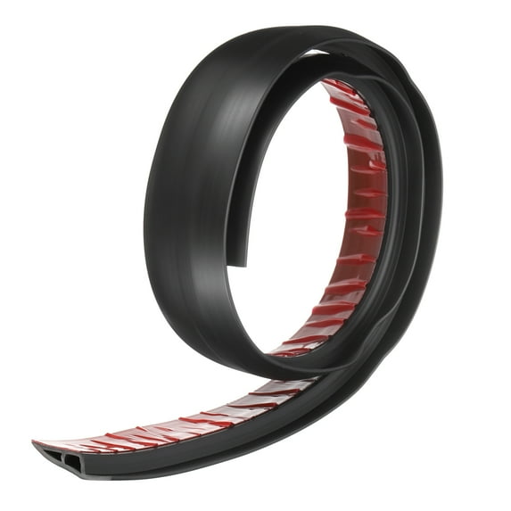 Uxcell Floor Transition Strip 2" 3.33ft Self Adhesive Carpet to Tile Transition Edging Trim for Uneven Floors Height 10mm, Black