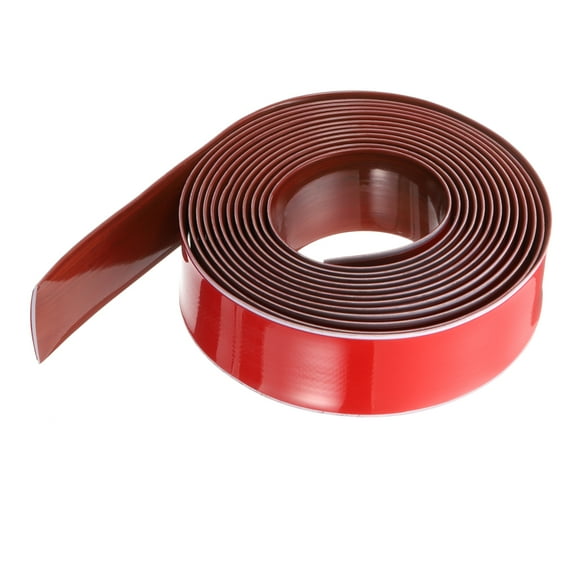 Uxcell Floor Transition Strip 2" 16.5ft Self-Adhesive Divider Strip Red Wood Grain